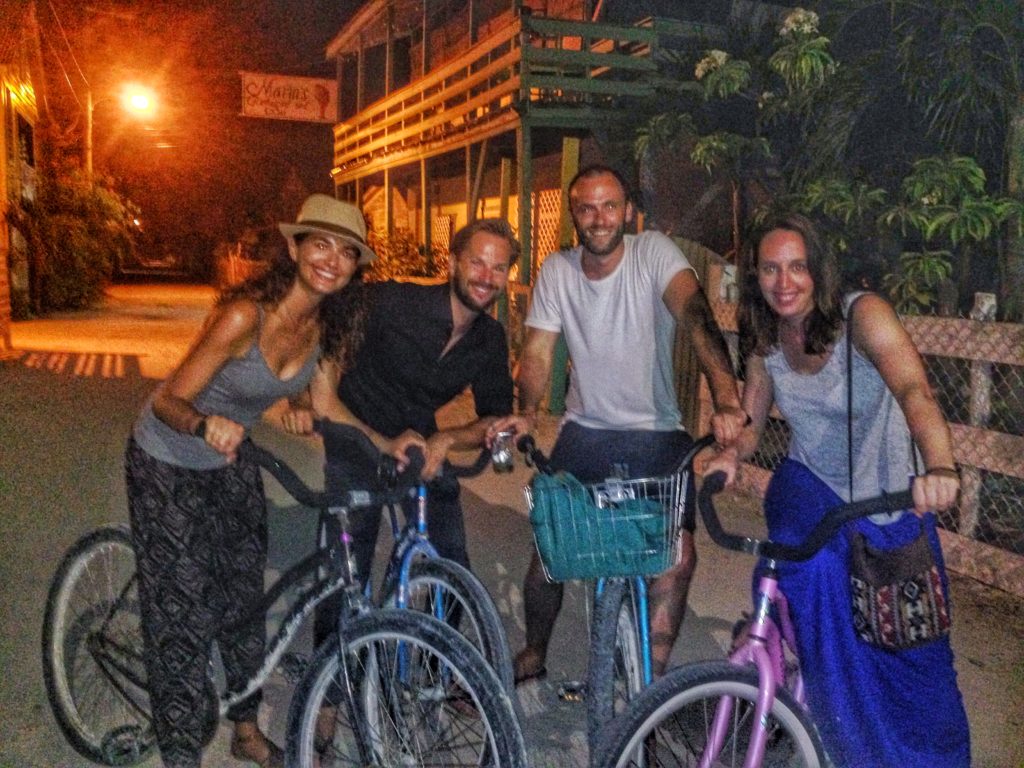 Late night cycling fun with our awesome new Dutch friends.