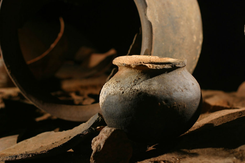 Ancient Mayan pots they used in their sacrificial rituals. So well preserved! Image by www.matadornetwork.com