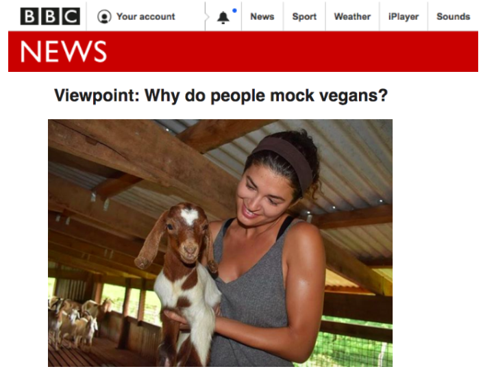 BBC News: Why Do People Mock Vegans?
